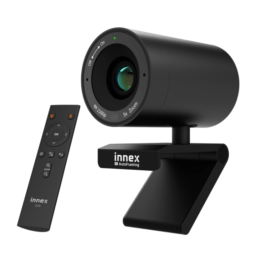 Innex C570 4K USB Camera 120° FoV, AI Auto-Framing
