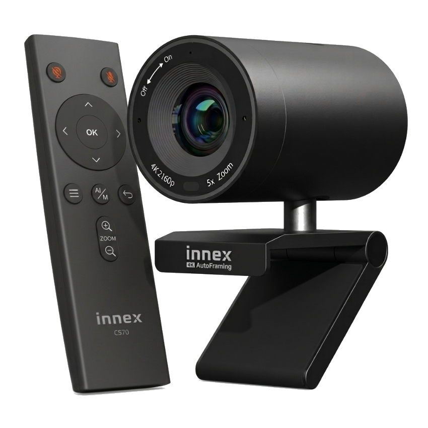 Innex C570 4K USB Camera 120° FoV, AI Auto-Framing